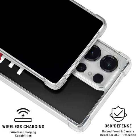 University of Louisville Black Background Galaxy S25 Ultra Clear Case